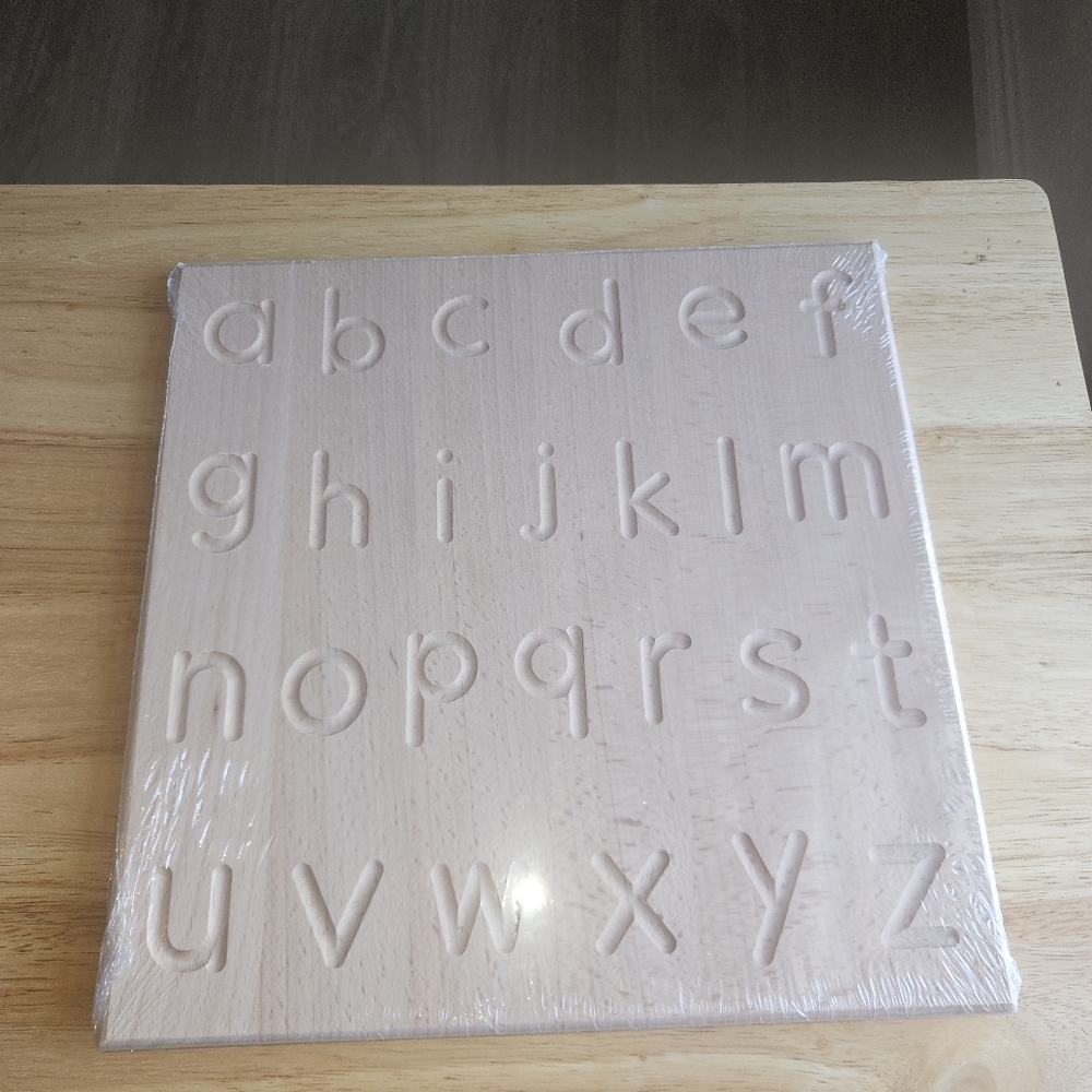 Wooden Montessori Alphabet Tracing Tablet - Picture 2 of 4